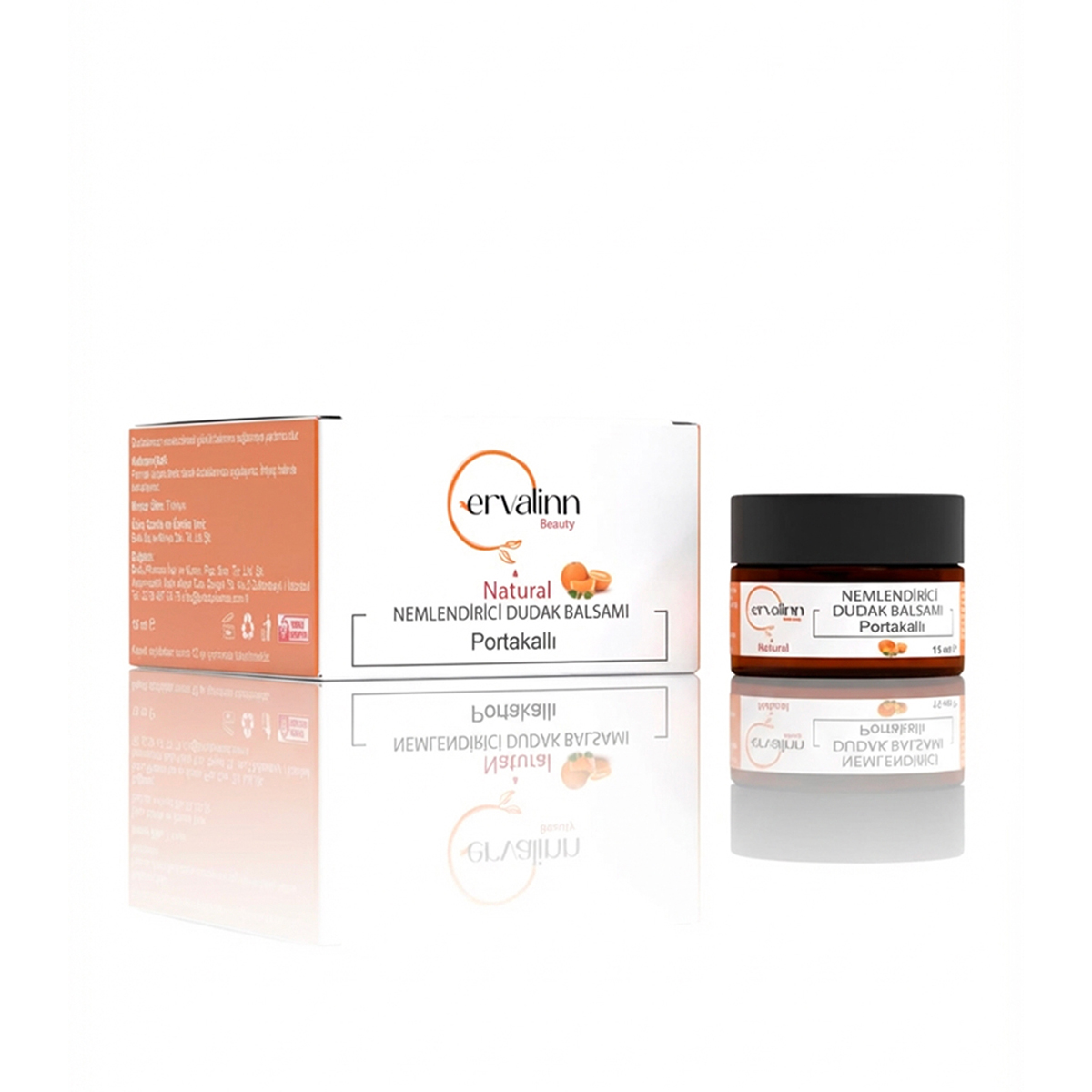 Ervalinn Beauty Natural Moisturizing Lip Balm – Orange 15 ml
